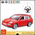 1:18 4CH remote control electric car for kids with streering wheel controller, gravity sense ,3D light and music